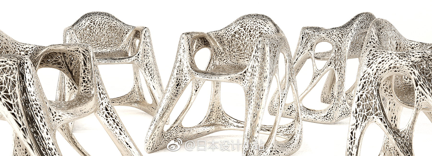 3D打印金属椅子 | by John Briscella